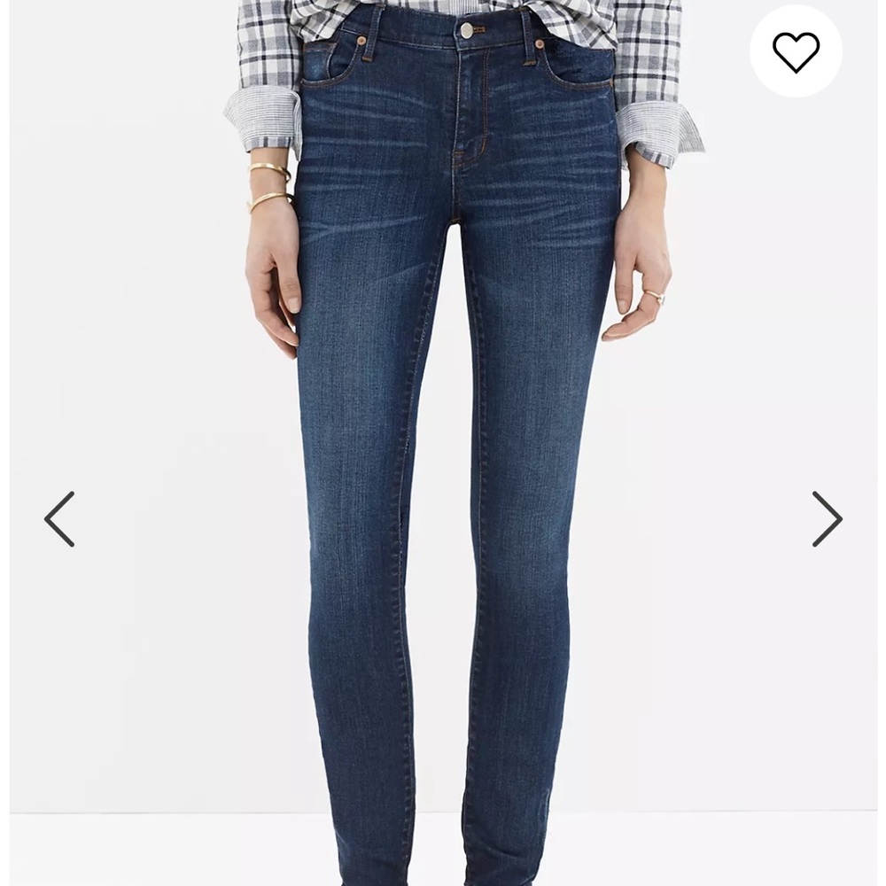 Madewell High Riser Skinny Jeans Medium Wash
